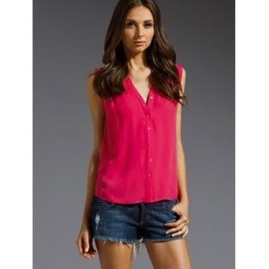 🎉SALE Joie Fuschia Finnegan Silk Top Size S